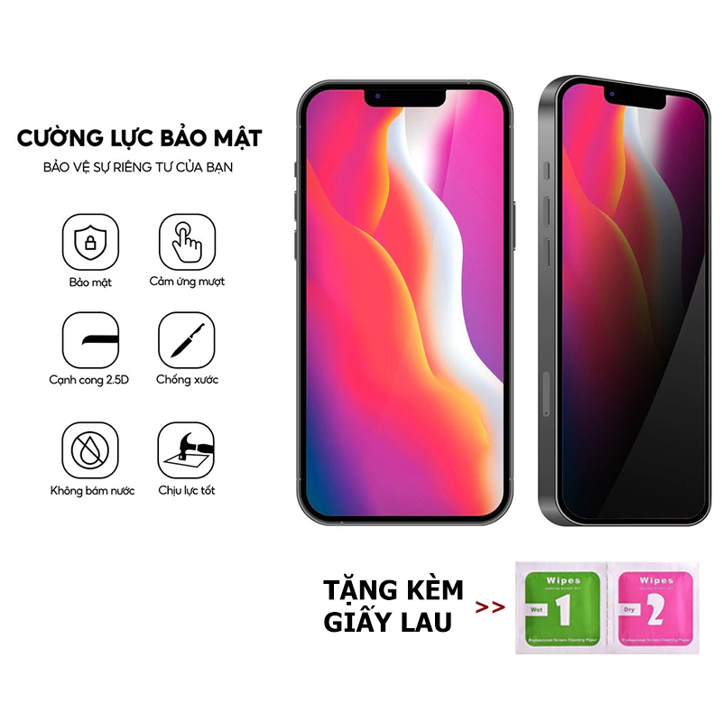 Kính cường lực chống nhìn trộm